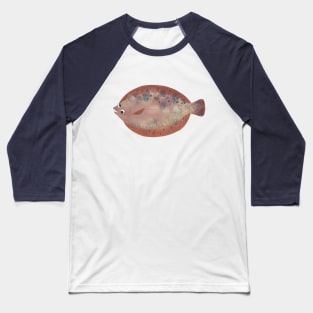 Googly-Eye Flounder Baseball T-Shirt